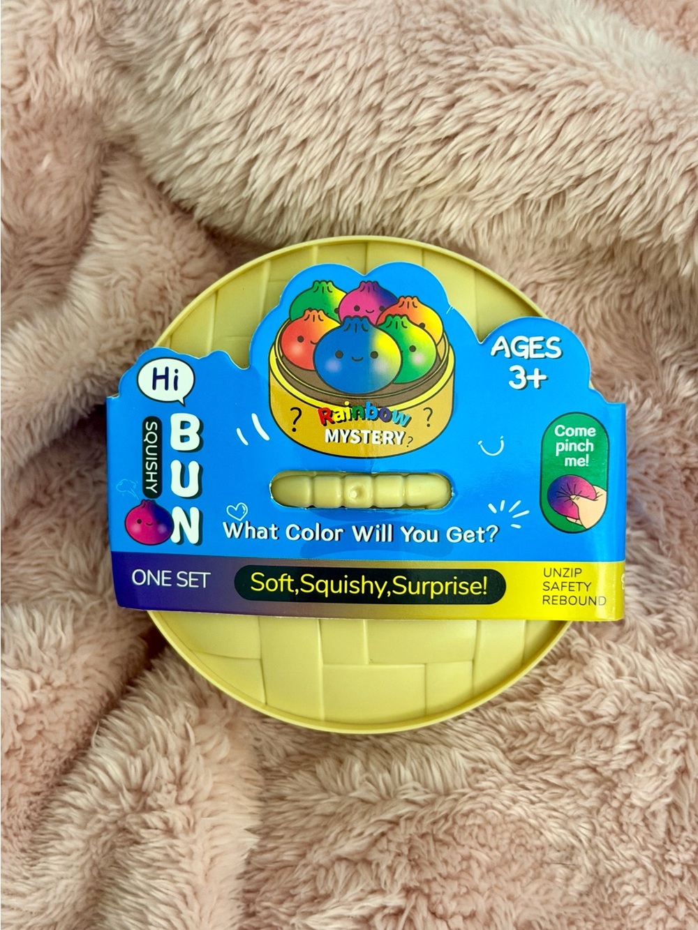 Rainbow Mystery Soft Squishy Toy - Yellow
